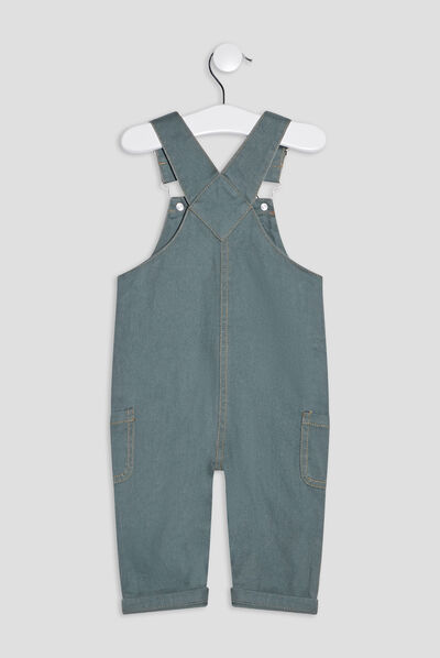Salopette Creeks vert kaki bébé garçon