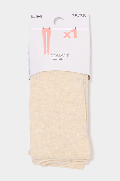 Collant opaque beige fille