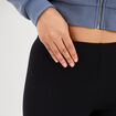 Legging 7/8 &egrave;me taille &eacute;lastiqu&eacute;e noir femme