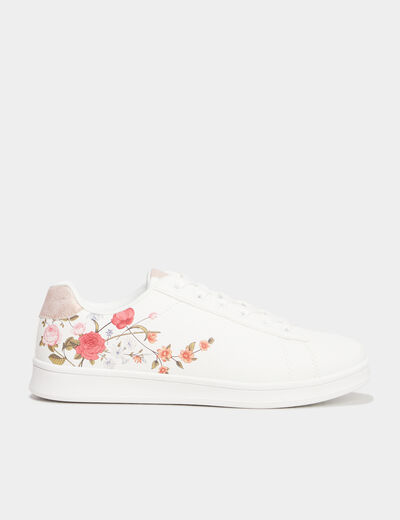 Tennis basses à lacets Creeks blanc femme