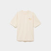 T-shirt col rond relax coton &eacute;pais ecru homme