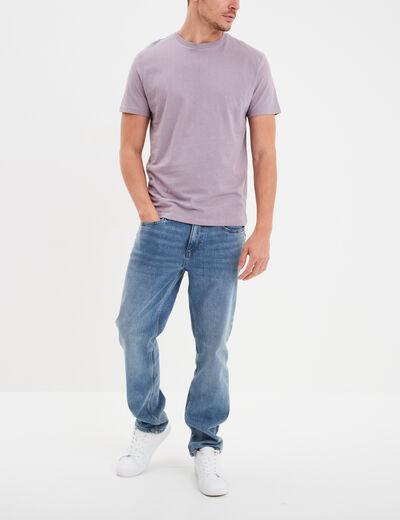 T-shirt en coton manches courtes parme homme