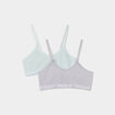 Lot 2 soutiens-gorge triangles vert clair fille