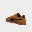 Baskets &agrave; lacets en cuir Puma Club II camel homme