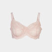 Soutien-gorge emboîtant en dentelle rose pastel femme grande taille