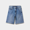 Bermuda short en jean taille ajustable denim double stone fille