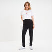 Jegging grossesse confort avec bandeau denim noir femme maternité