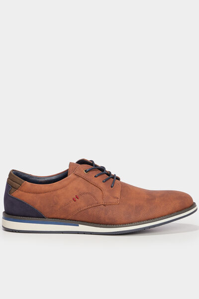 Derbies &agrave; lacets marron homme