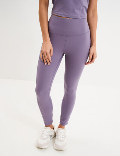 Legging de sport taille haute violet femme