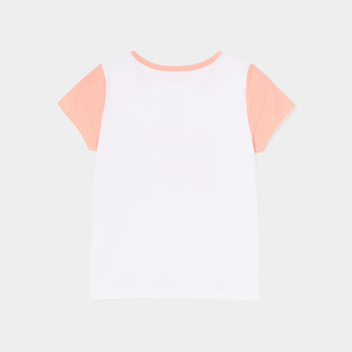 Ensemble pyjama short coton orange corail fille