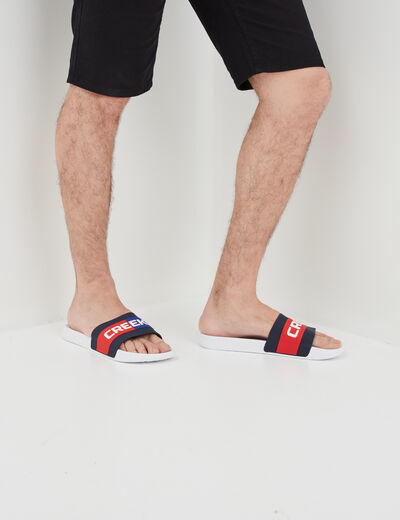 Mules avec bride large multicolore homme