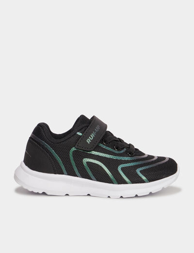Baskets running scratchs RUN-UP noir garçon