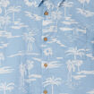 Chemise manches courtes bleu lavande garçon