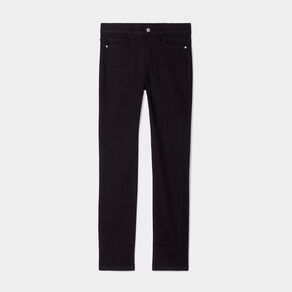 Jeans slim taille haute 5 poches denim noir femme