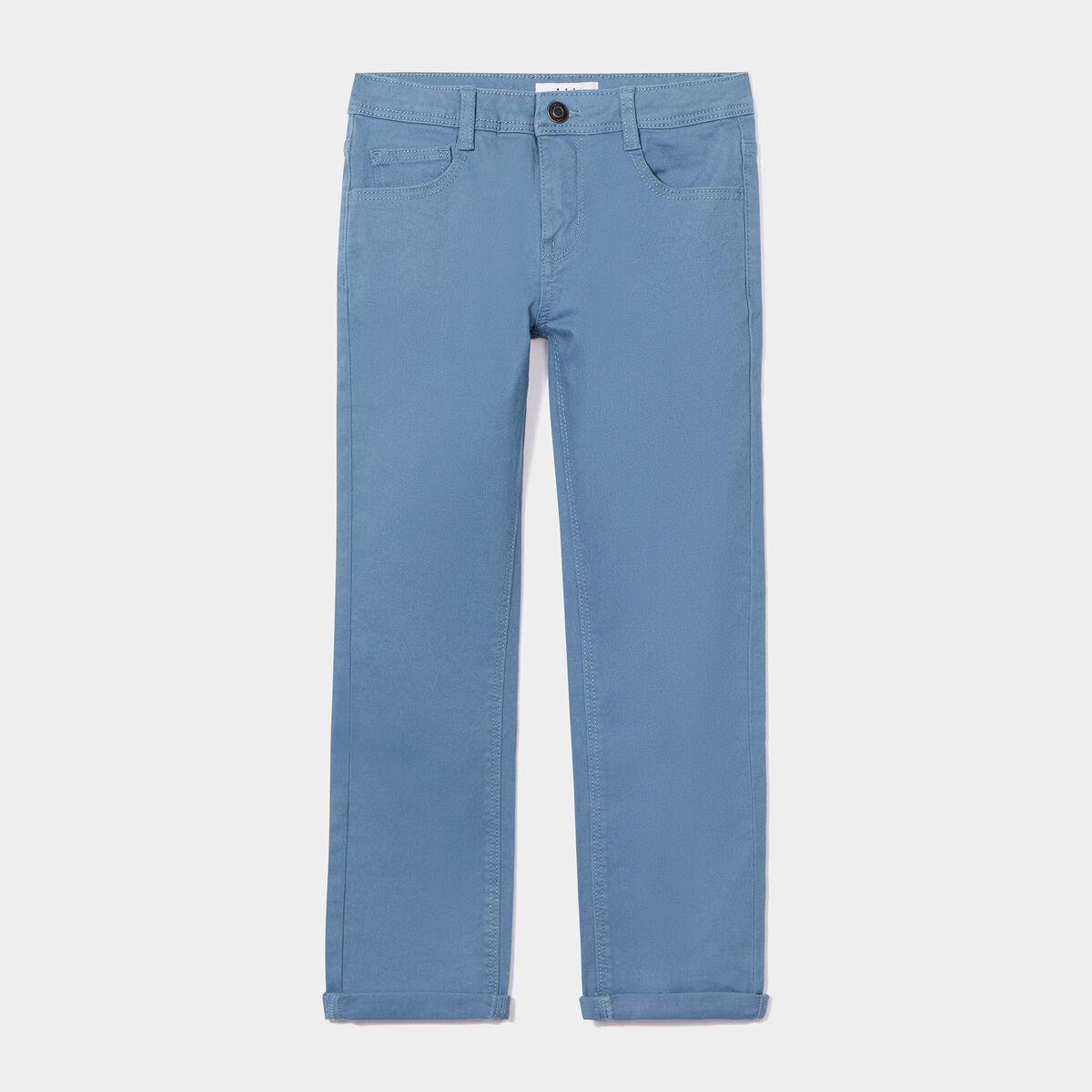 Pantalon regular avec poches bleu gris garçon