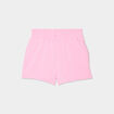 Short de jogging en molleton rose pastel femme