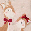 Ensemble robe tricot et collants beige b&eacute;b&eacute; fille