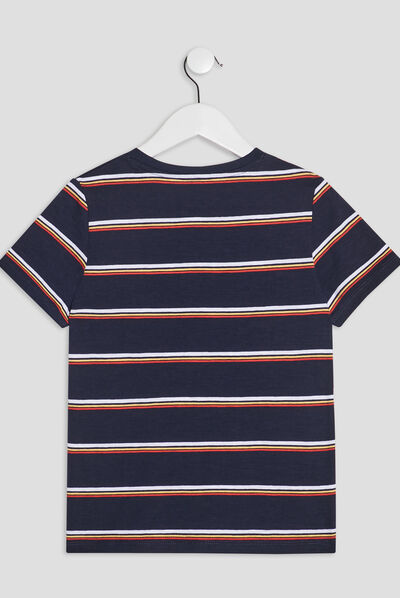 T-shirt manches courtes Creeks bleu marine garçon
