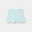 Bas de pyjama short coton bleu femme