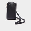 Sac pochette de t&eacute;l&eacute;phone noir femme