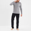 Ensemble pyjama 2 pi&egrave;ces gris fonc&eacute; homme