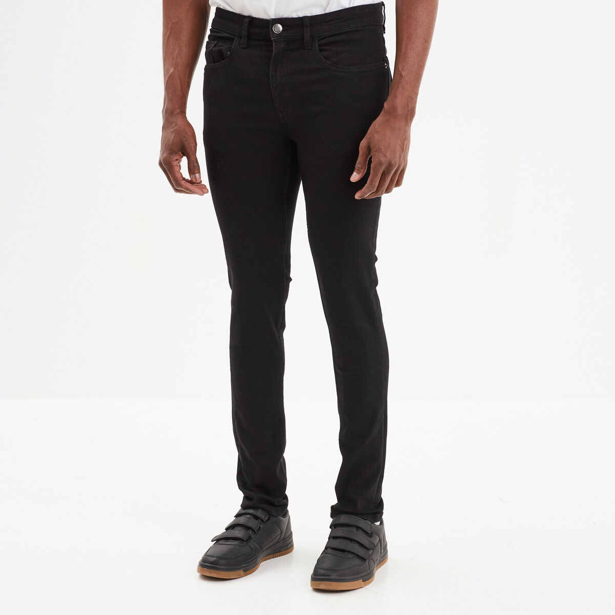 Jeans skinny 5 poches denim noir homme