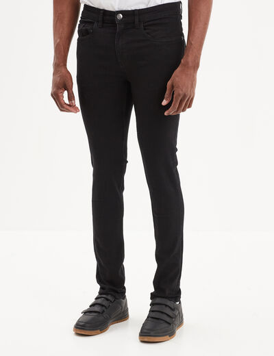 Jeans skinny 5 poches denim noir homme