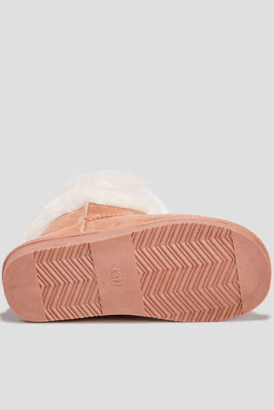 Bottines fourrées camel fille
