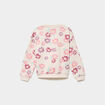 Sweat col rond manches longues beige fille
