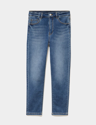 Jean stretch slim 7/8 &egrave;me denim stone femme