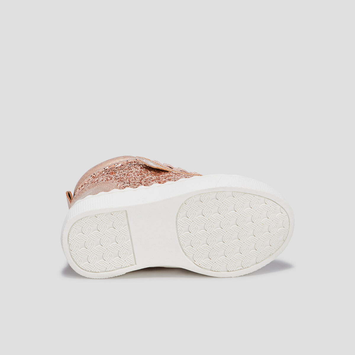 Baskets montantes zippées Creeks rose bébé fille