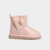 Boots fourr&eacute;es avec noeuds rose fille