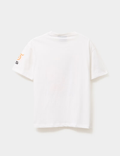 T-shirt manches courtes coton Naruto blanc garçon