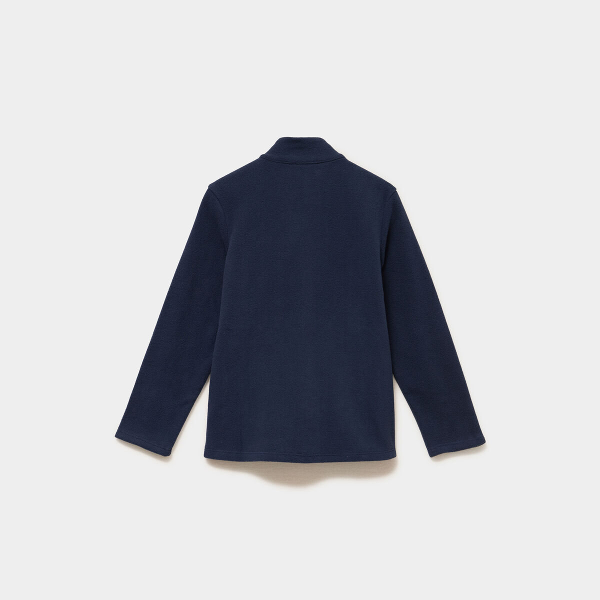 Gilet polaire zipp&eacute; manches longues bleu marine mixte
