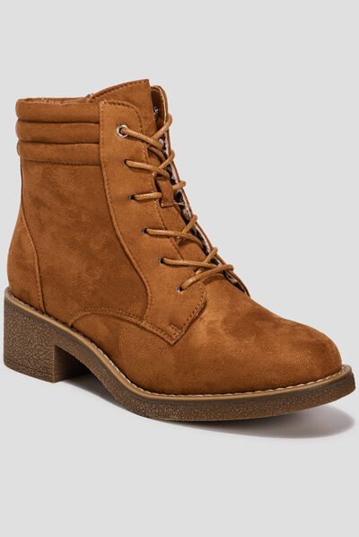 Bottines à talons marron femme