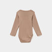 Lot 3 bodies US coton manches longues marron b&eacute;b&eacute;