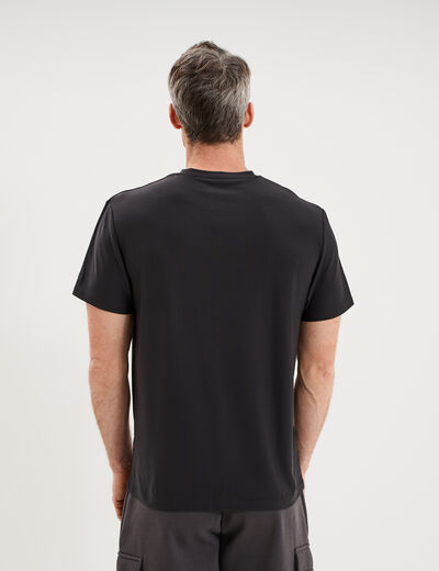 T-shirt confort respirant gris fonc&eacute; homme