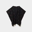 Robe de plage en coton col V noir femme