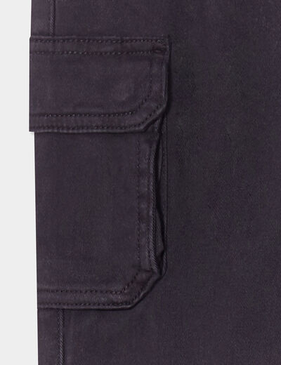 Pantalon jogger noir garçon