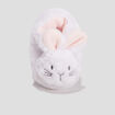 Chaussons fantaisie fourrés blanc bébé fille