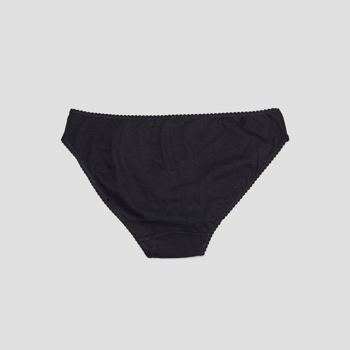 Lot de 3 culottes en coton noir femme