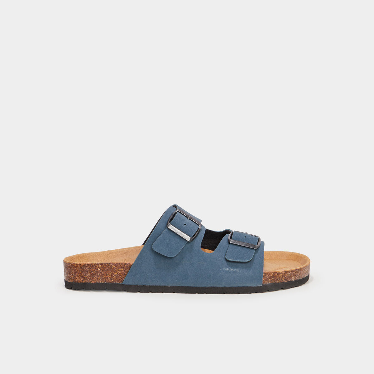 Mules avec boucles bleu marine homme