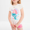 T-shirt sequins et paillettes ivoire fille