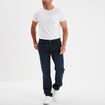 Jean stretch coupe regular denim blue black homme