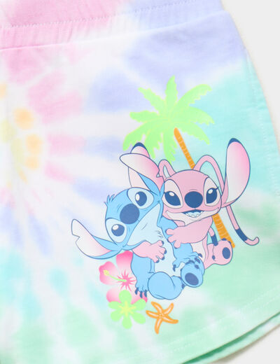 Short coton Stitch multicolore fille