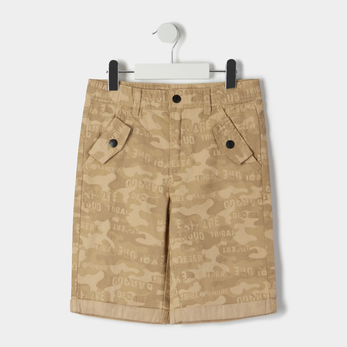 Bermuda droit beige garçon