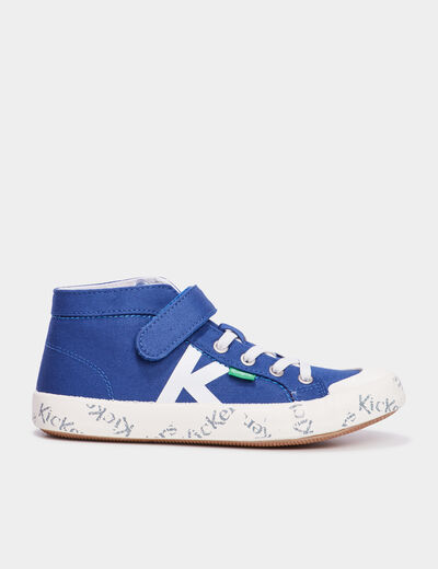 Baskets montantes Kickers Godup bleu garçon