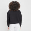 Sweat à col en V Snoopy noir femme