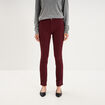 Pantalon slim stretch violet fonc&eacute; femme