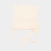 Bonnet avec cordons sable b&eacute;b&eacute;